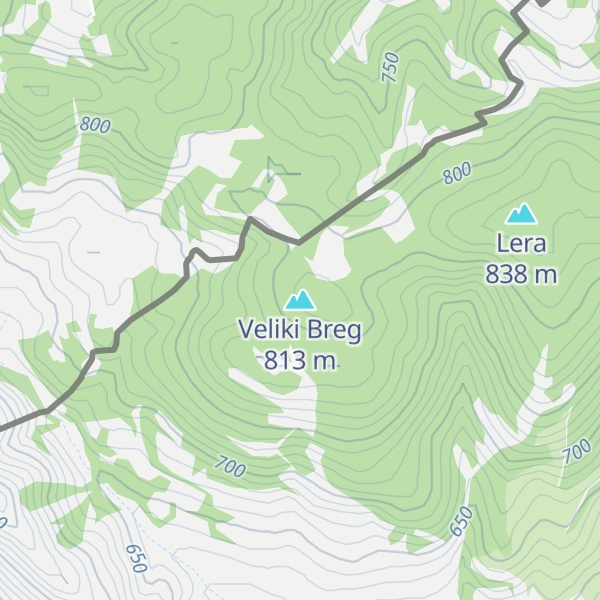 Map of Veliki Breg