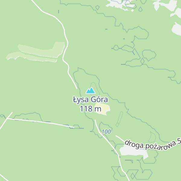 Map of Łysa Góra