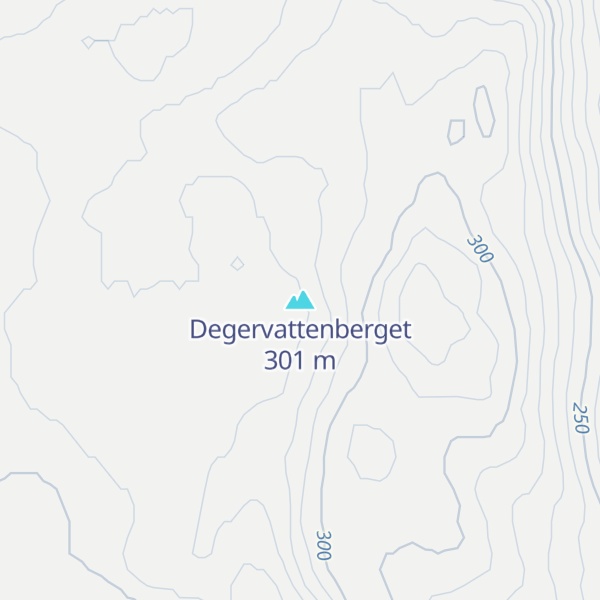 Map of Degervattenberget