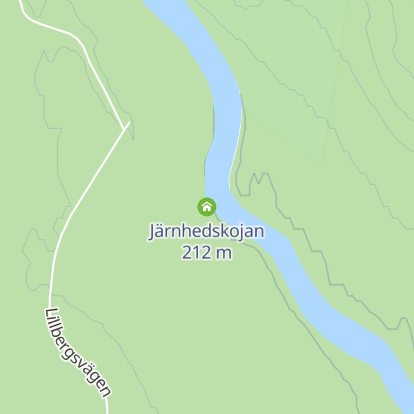 Map of Järnhedskojan