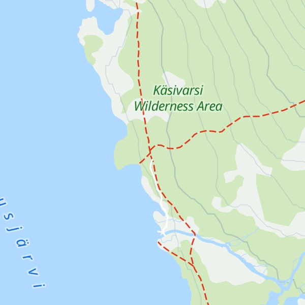 Map of Pihtsusjärvi wilderness hut