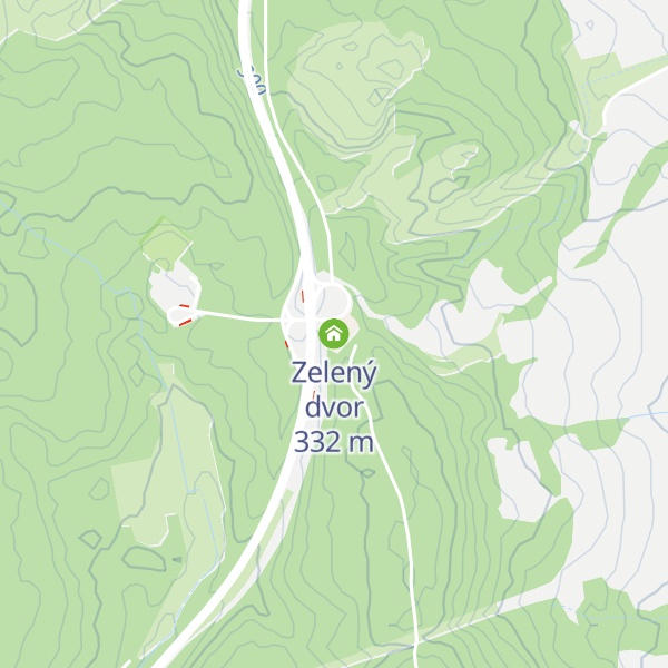 Map of Zelený dvor