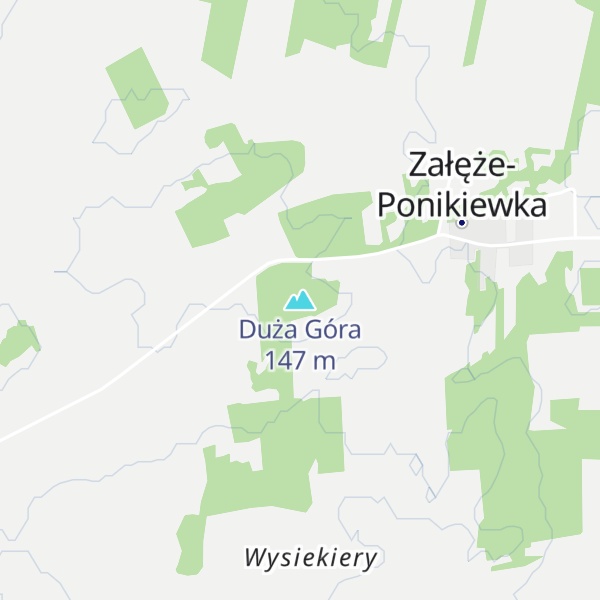 Map of Duża Góra