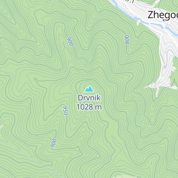 Map of Drvnik