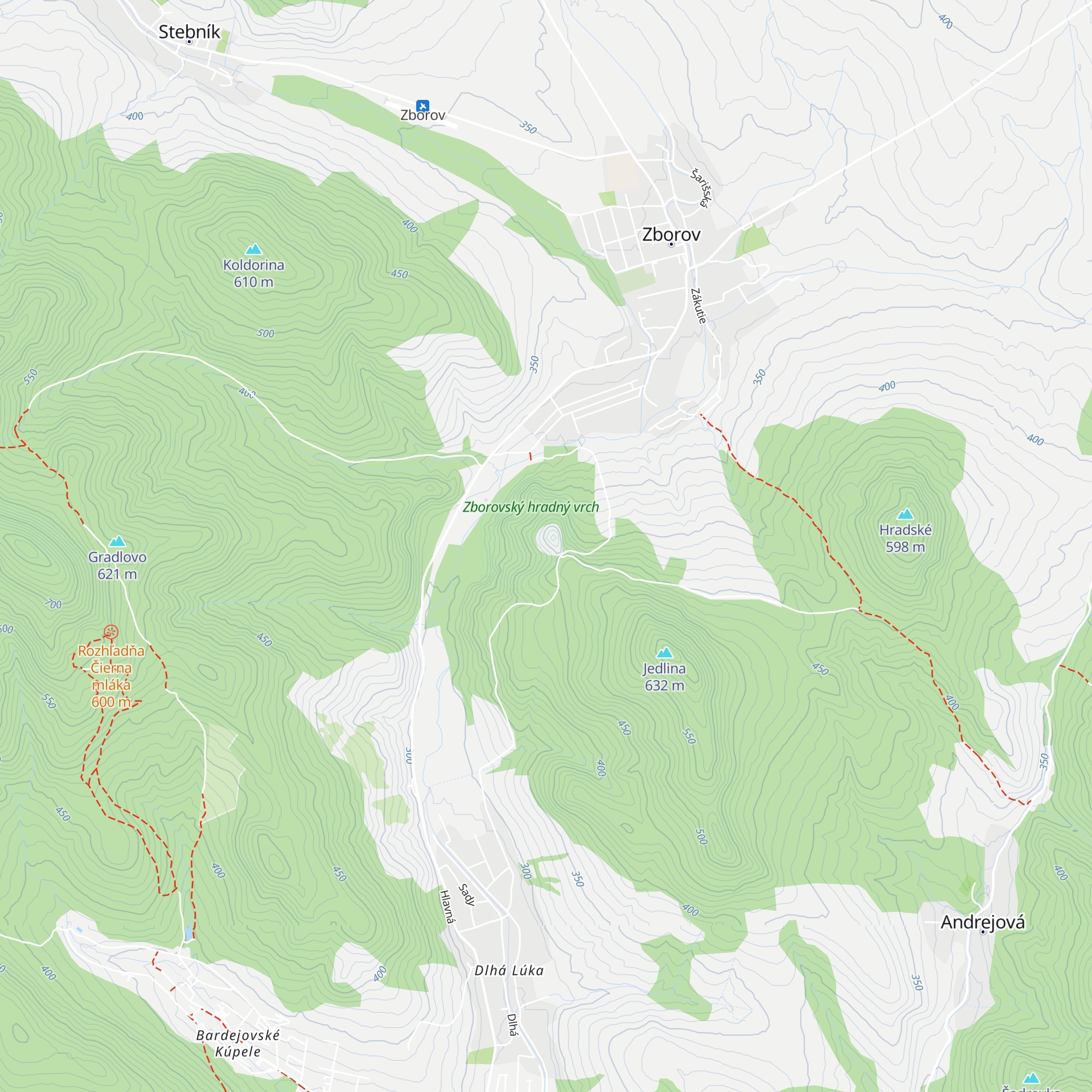 Vonkajšia juhozápadná bašta map
