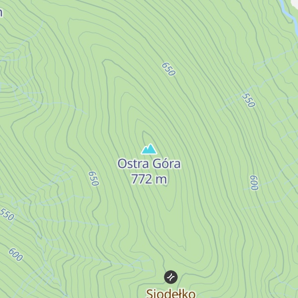 Map of Ostra Góra