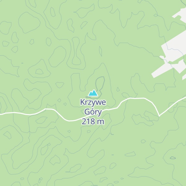 Map of Krzywe Góry