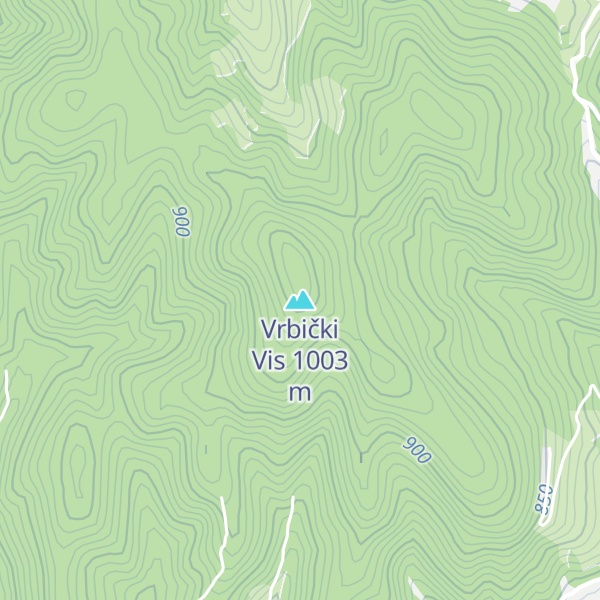 Map of Vrbički Vis