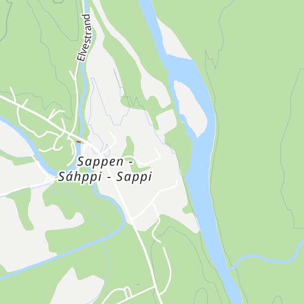 Map of Sappen leirskole og feriesenter