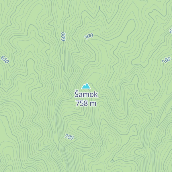 Map of Šamok