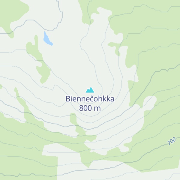 Map of Biennečohkka