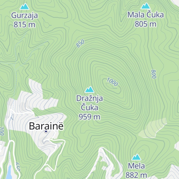 Map of Dražnja Čuka