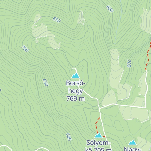 Map of Borsó-hegy
