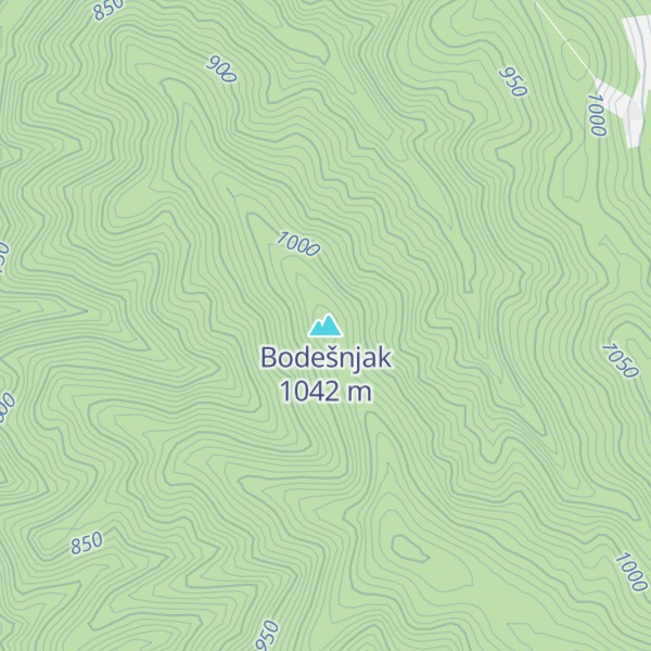 Map of Bodešnjak