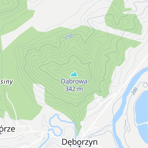 Map of Dąbrowa