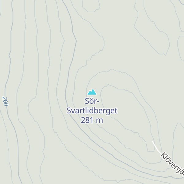 Map of Sör-Svartlidberget