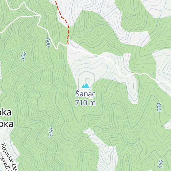 Map of Šanac