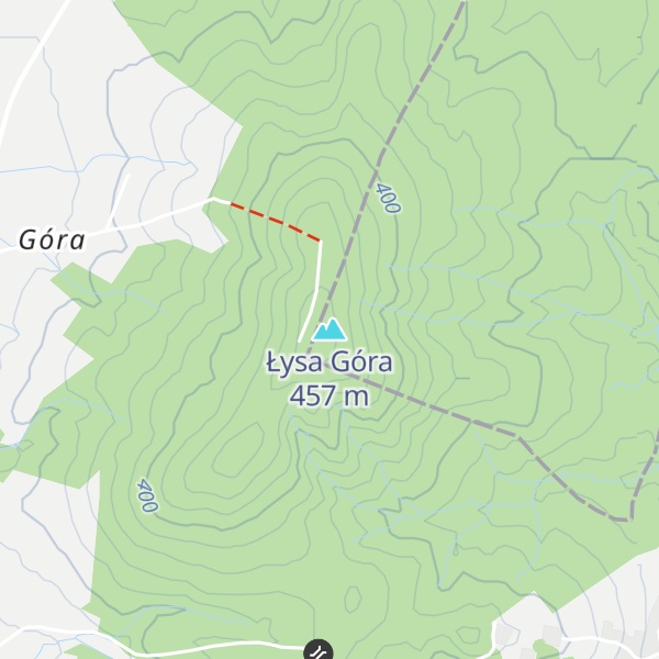 Map of Łysa Góra