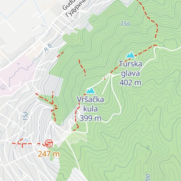 Map of Vršačka kula