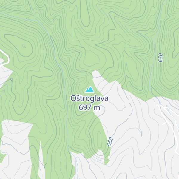 Map of Oštroglava