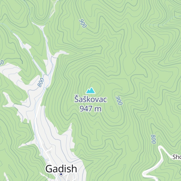 Map of Šaškovac