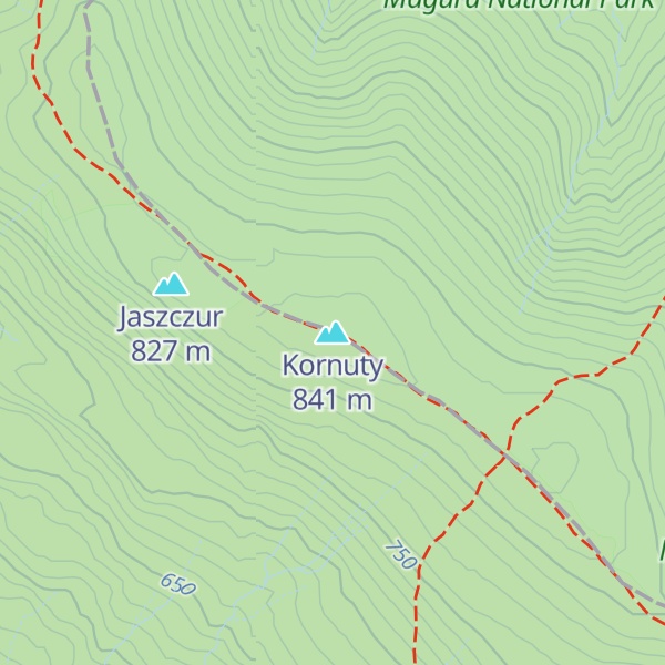 Map of Kornuty