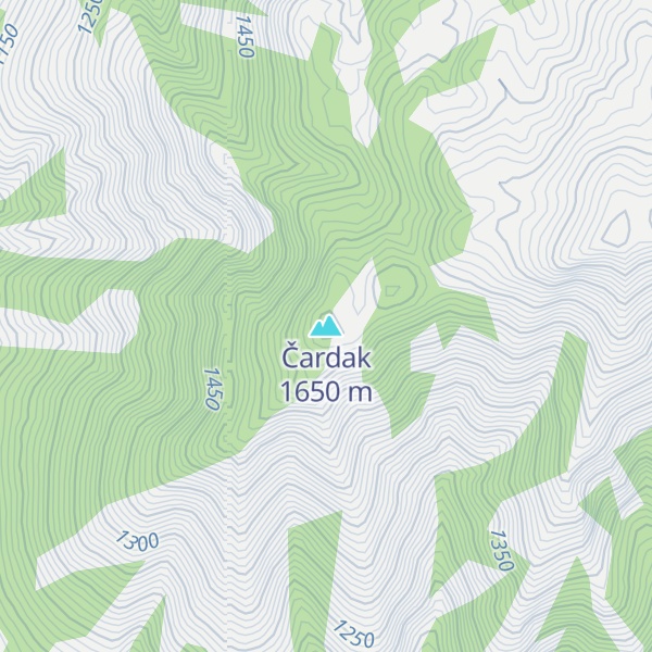 Map of Čardak