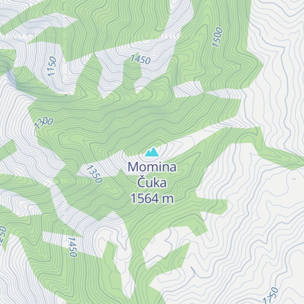 Map of Momina Čuka