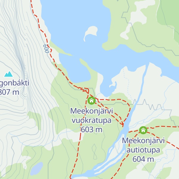 Map of Meekonjärvi varaustupa
