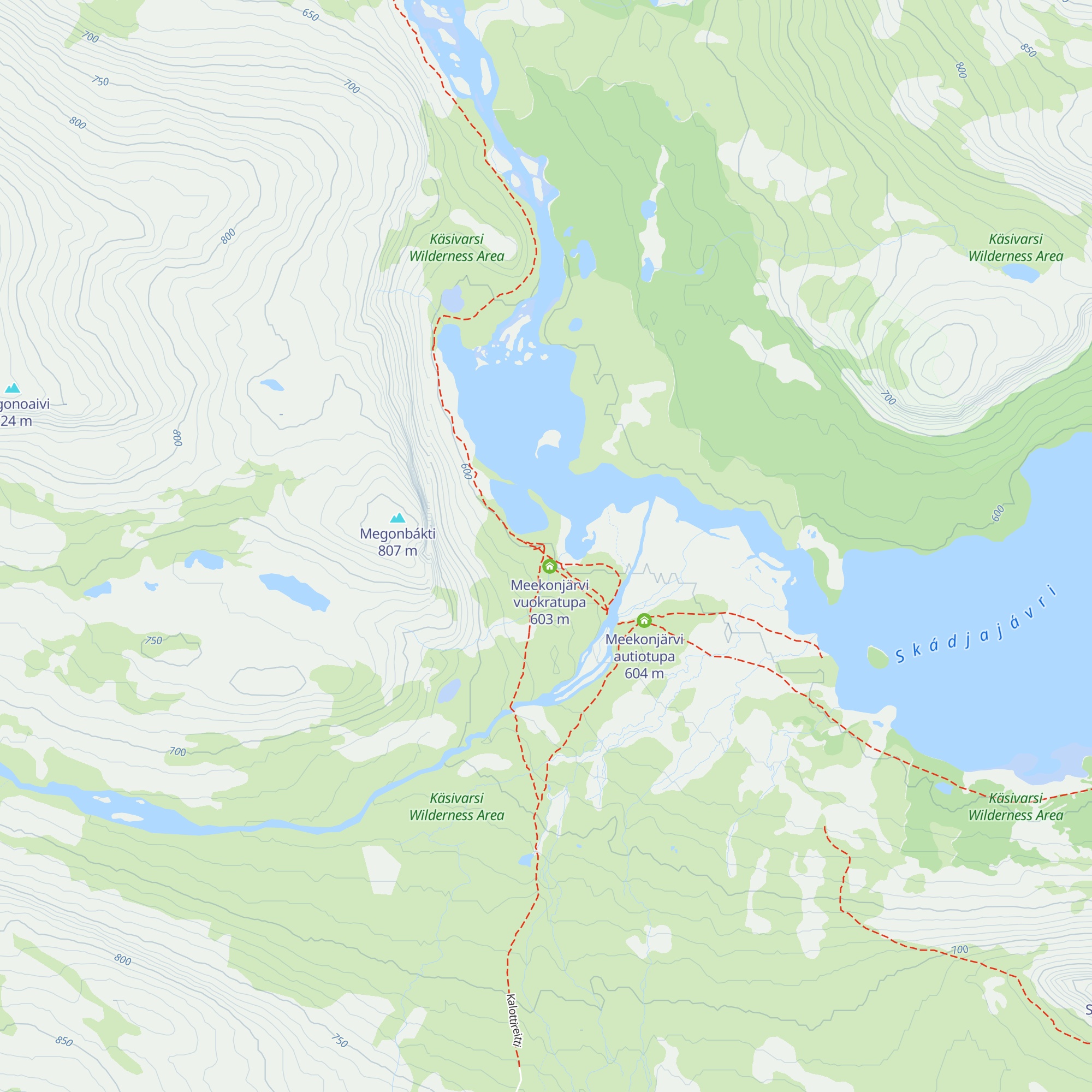 Meekonjärvi varaustupa map