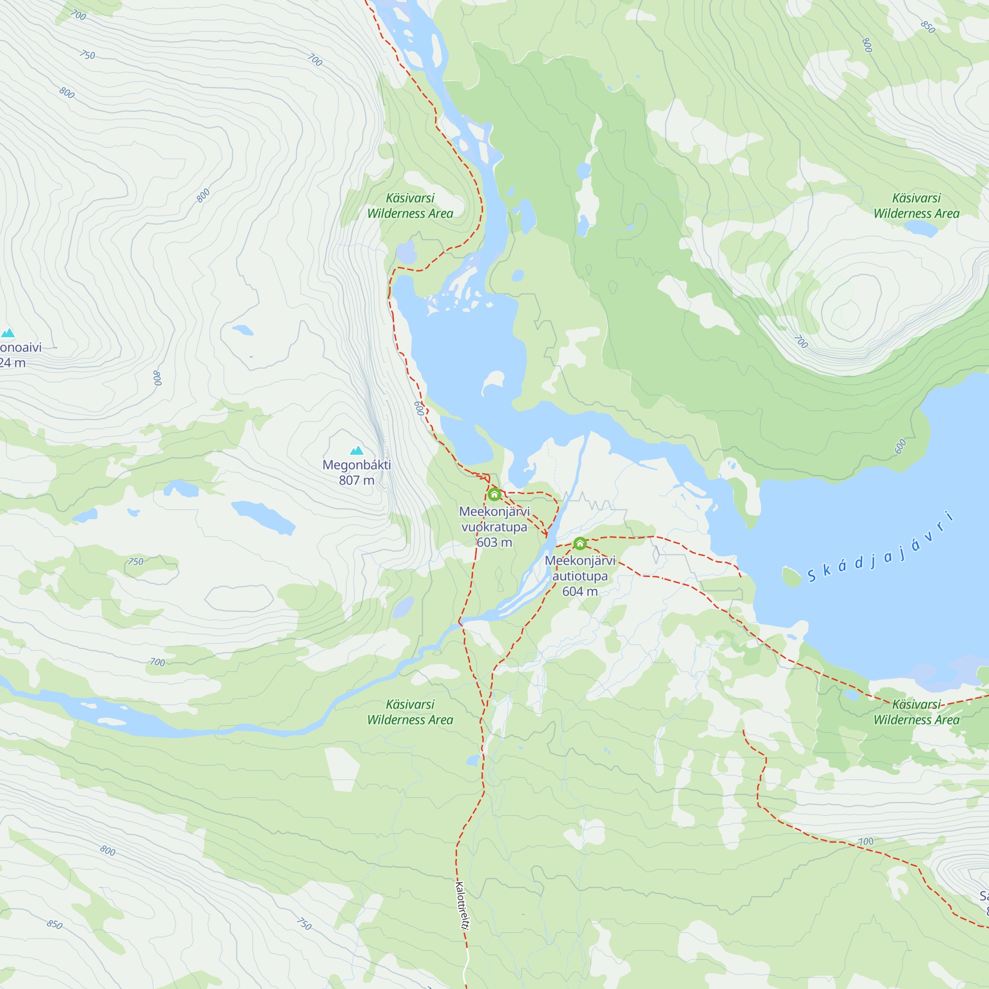 Meekonjärvi vuokratupa map