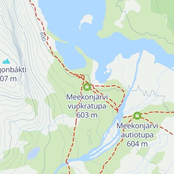 Map of Meekonjärvi vuokratupa