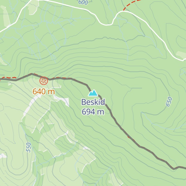Map of Beskid