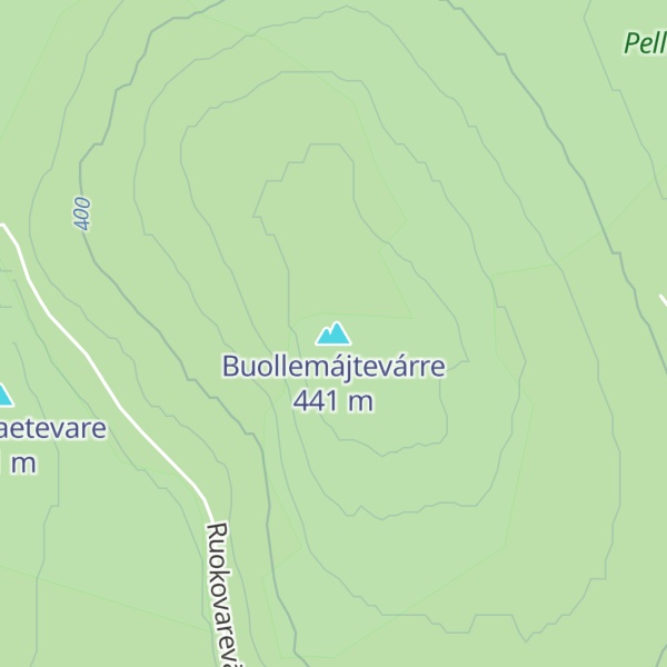 Map of Buollemájtevárre