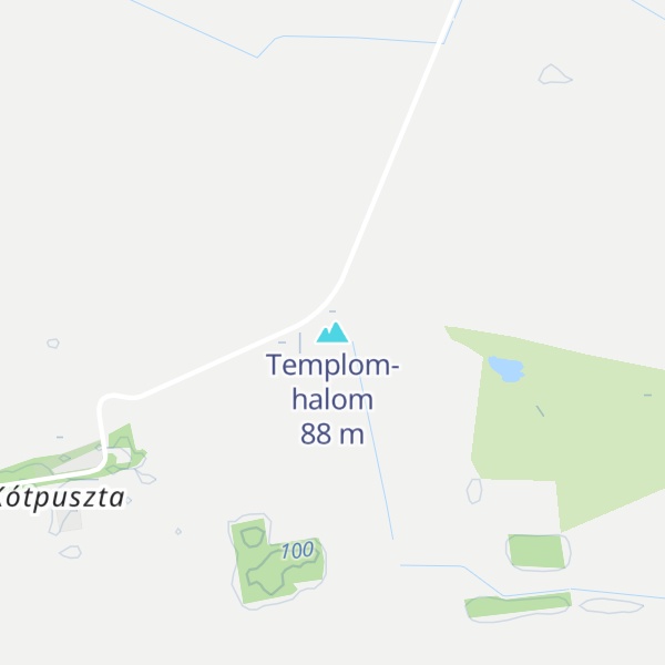 Map of Templom-halom