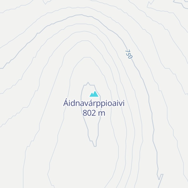 Map of Áidnavárppioaivi
