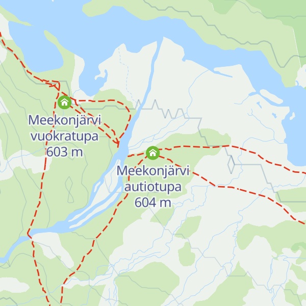 Map of Meekonjärvi autiotupa