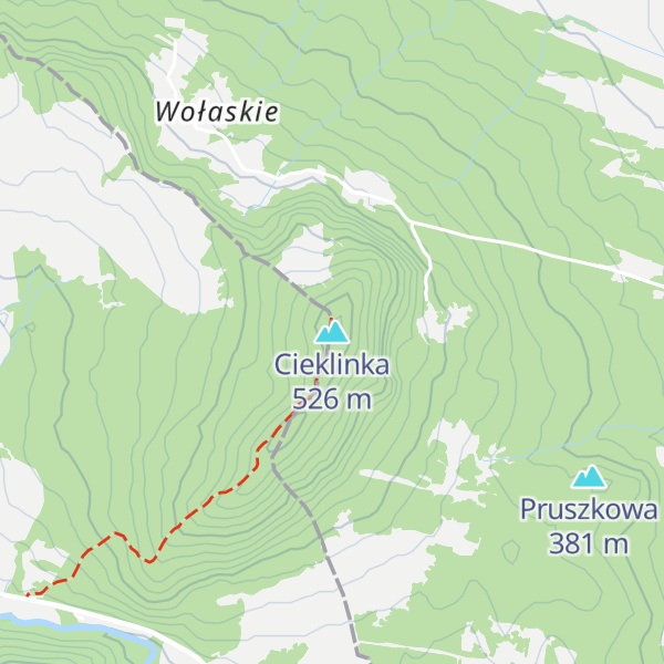 Map of Cieklinka