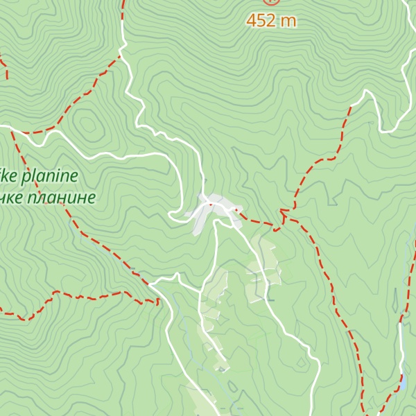 Map of Planinarski dom „Široko bilo”
