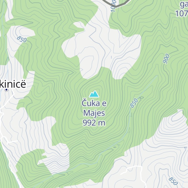 Map of Čuka e Majes