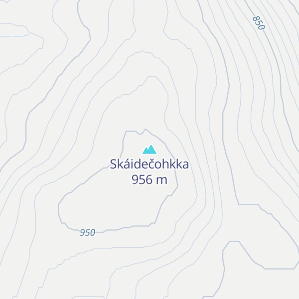 Map of Skáidečohkka