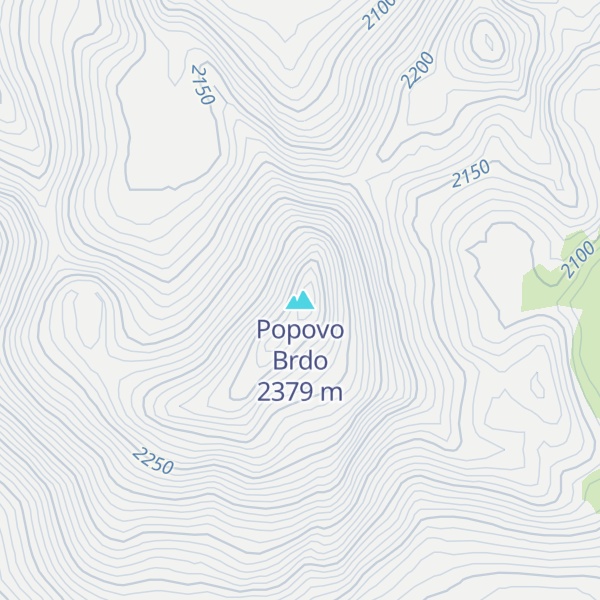 Map of Popovo Brdo