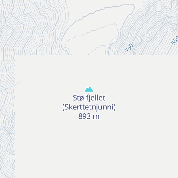 Map of Stølfjellet (Skerttetnjunni)