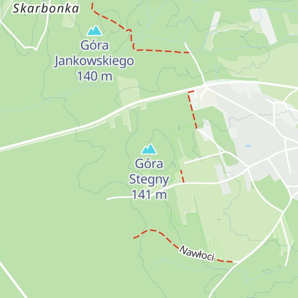 Map of Góra Stegny