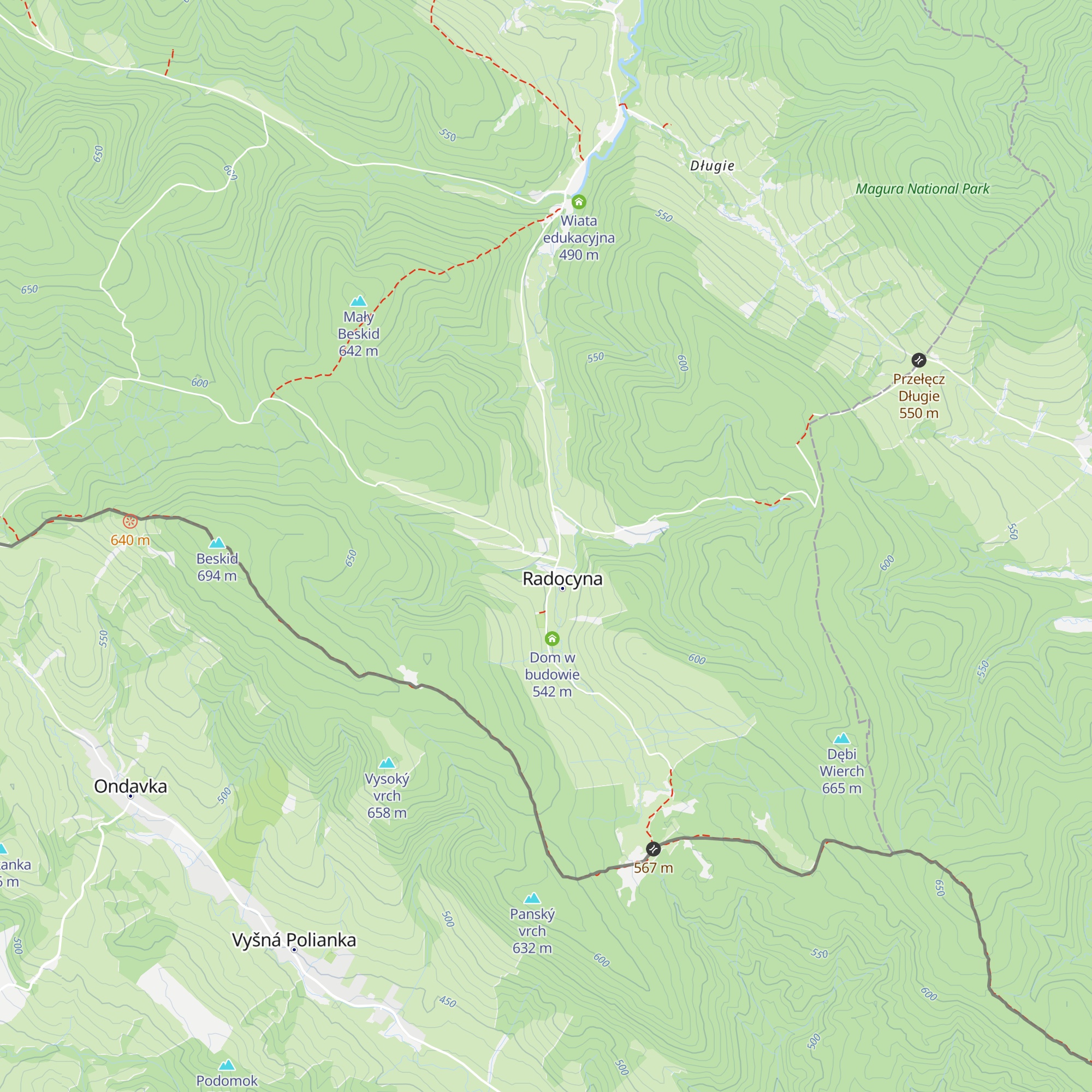 Siedlisko Radocyna map