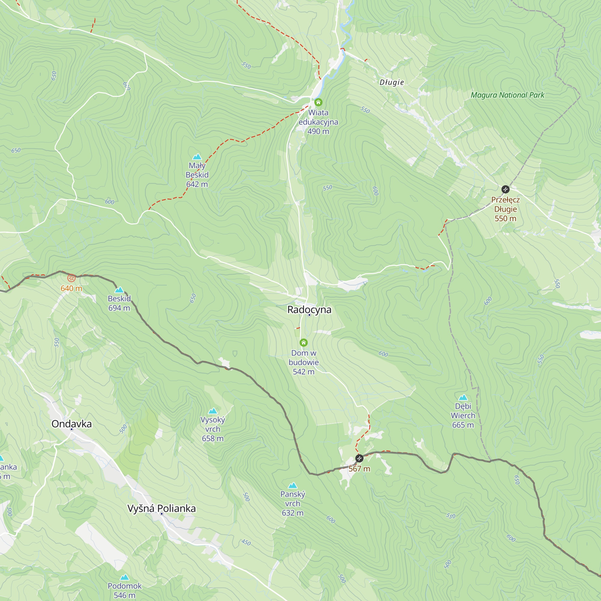 Budynek letniskowy map