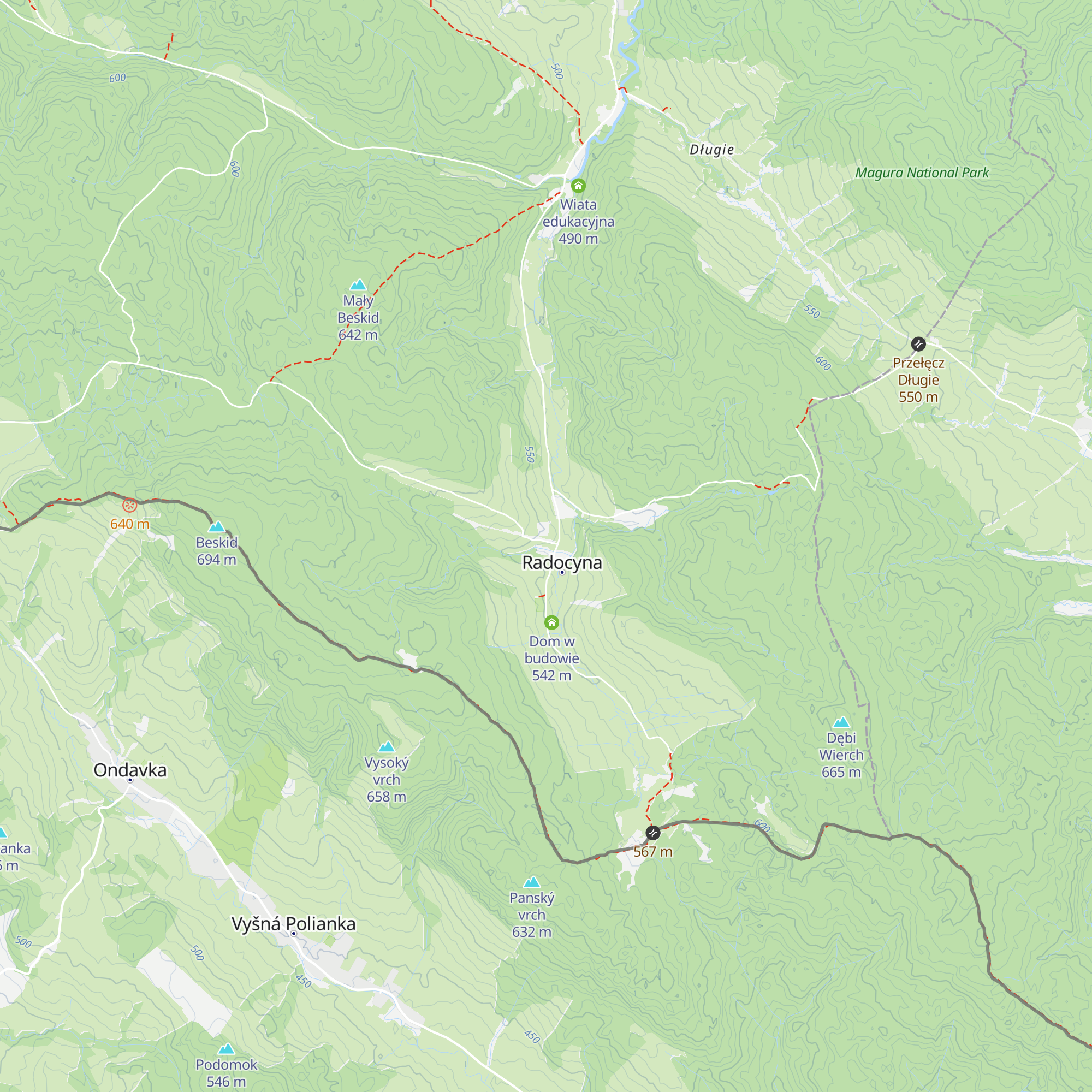 Budynek letniskowy map