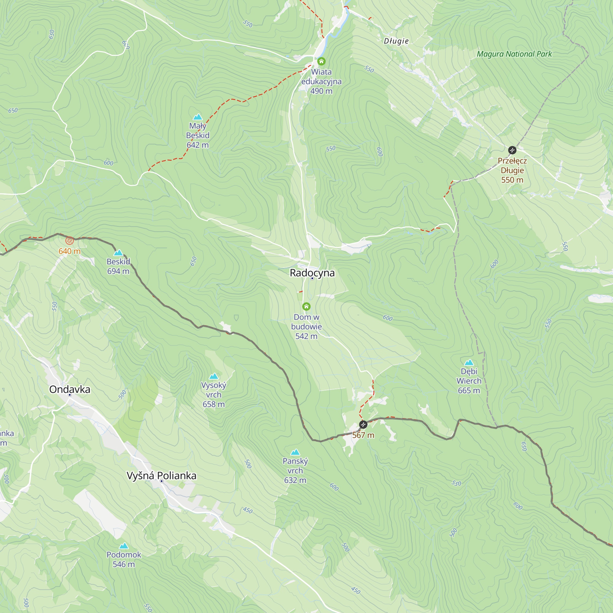 Dom w budowie map