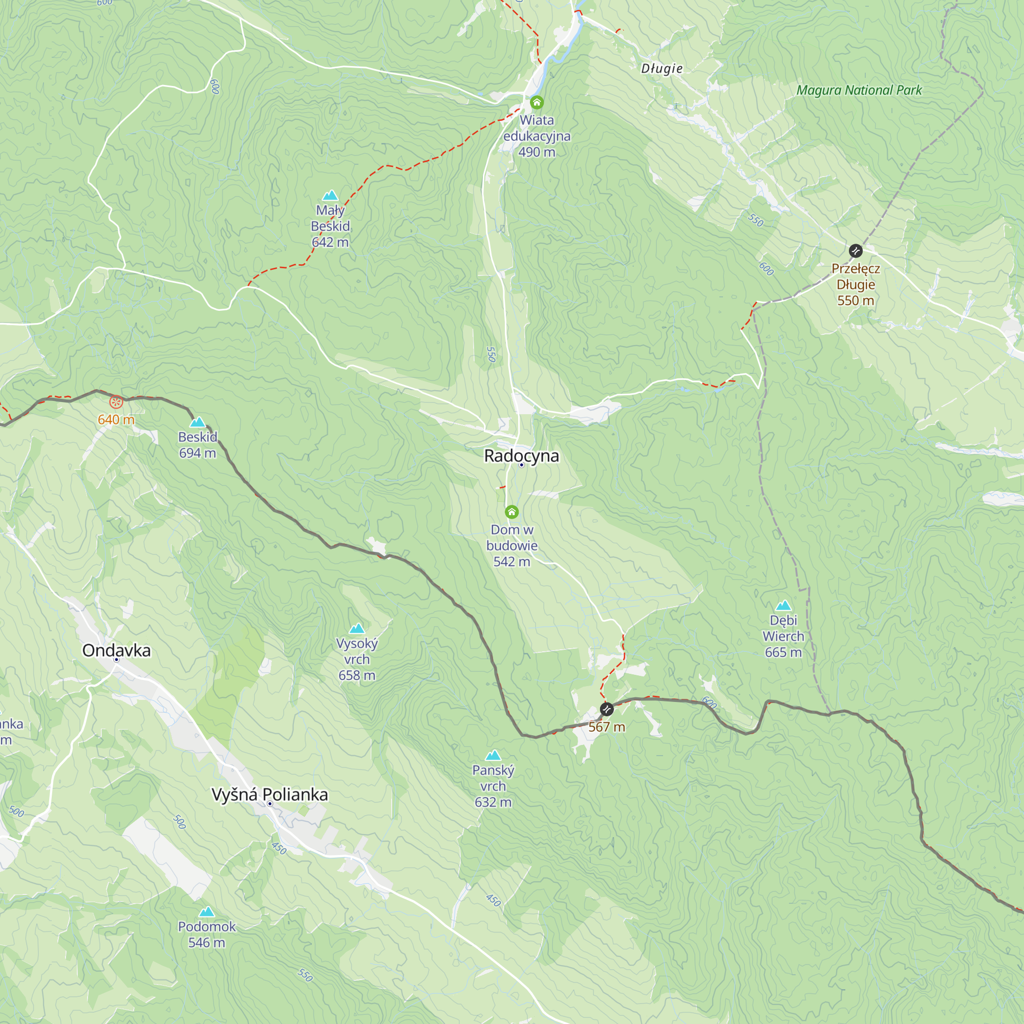Dom w budowie map