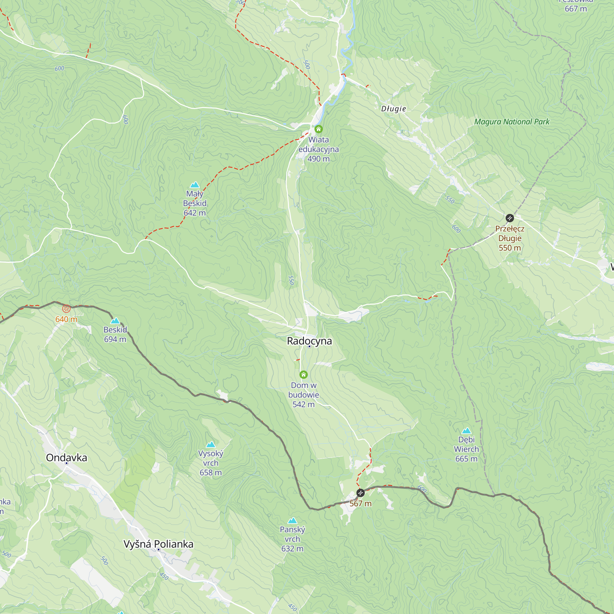 Wilcza Dolina map